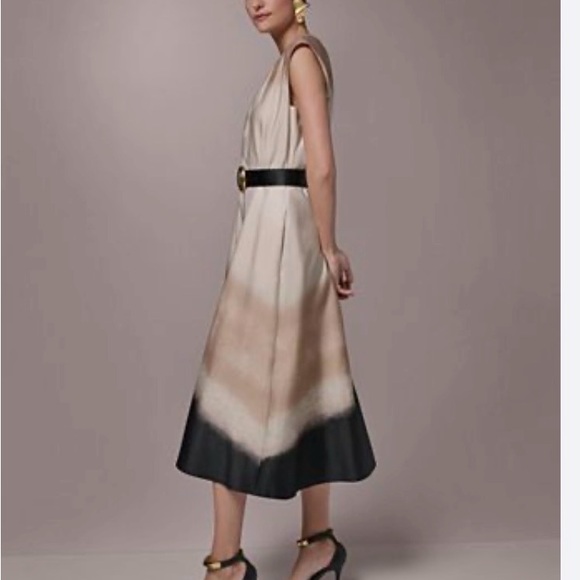 Donna Karan Dresses & Skirts - Donna Karan New York Women’s Cream & Black Midi Dress with Belt